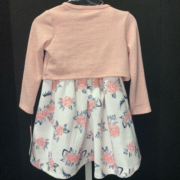 3-Piece Unicorn Knit Dress with Cardigan - Picture 8 of 10